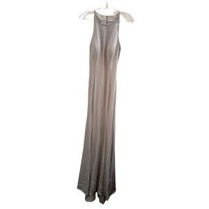Size 8 Silver Maxi Dress | Formal Gown | Simply